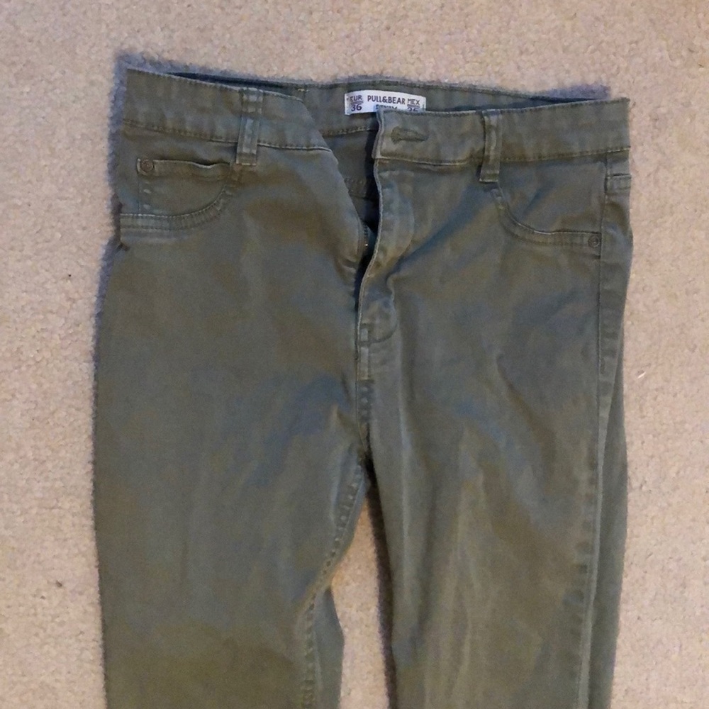 Pull and Bear green pants